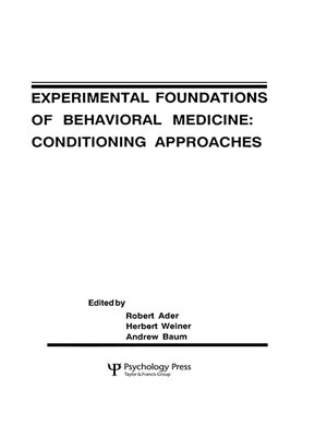 cover image of Experimental Foundations of Behavioral Medicines